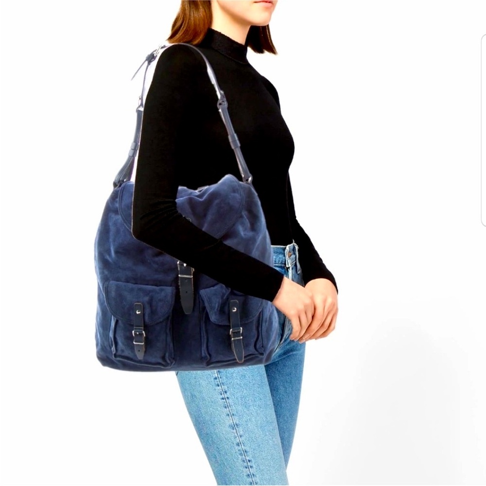 Authentic Balenciaga Suede Cargo Pocket Suede Shoulder Bag with COA - Picture 2 of 16